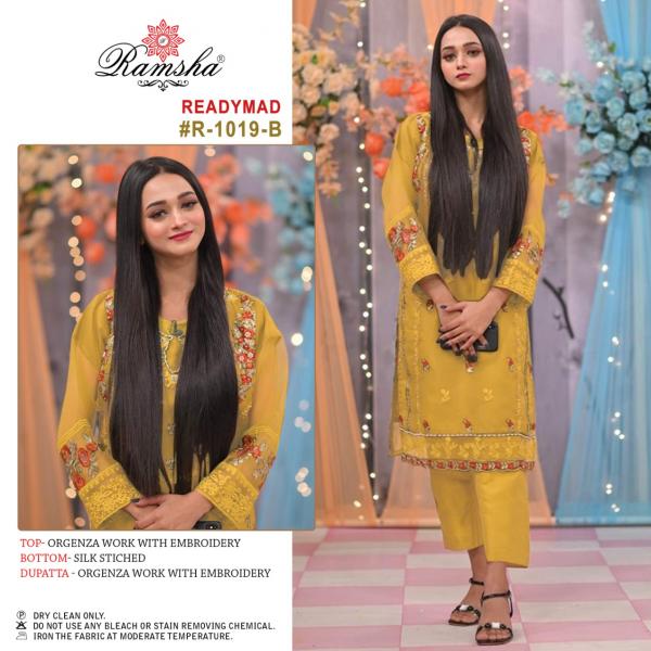 Ramsha R 1019 A And B Pakistani Ready Made Suits Collection